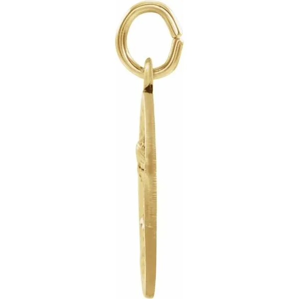 Sacred Heart of Mary Medal Pendant Image 2 Hopman Jewelers Elkhart, IN