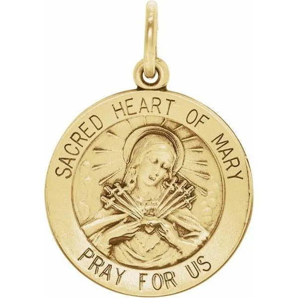 Sacred Heart of Mary Medal Pendant Hopman Jewelers Elkhart, IN