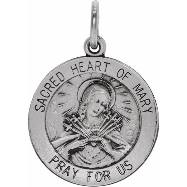 Sacred Heart of Mary Medal Pendant James & Williams Jewelers Berwyn, IL