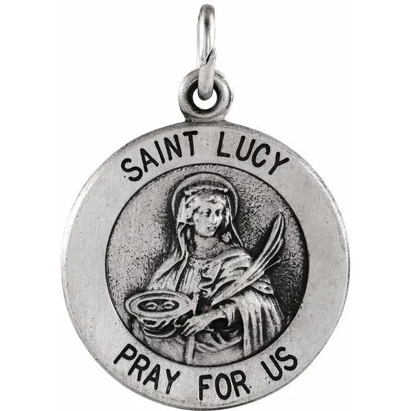 St. Lucy Medal Pendant James & Williams Jewelers Berwyn, IL