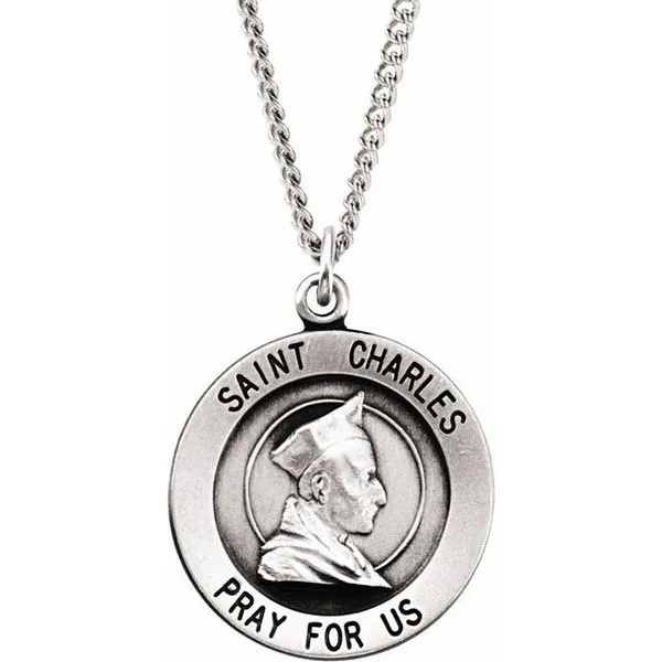 St. Charles Medal Necklace James & Williams Jewelers Berwyn, IL