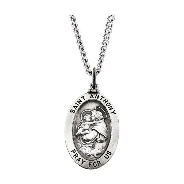 St. Anthony of Padua Medal Necklace James & Williams Jewelers Berwyn, IL