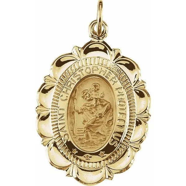 St. Christopher Medal D'Errico Jewelry Scarsdale, NY