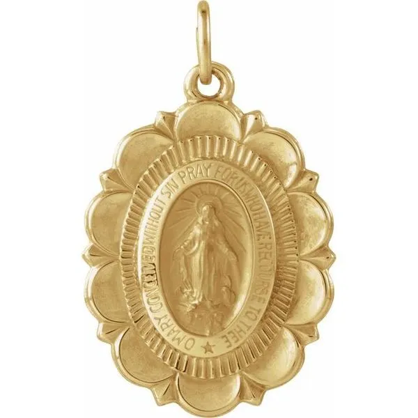 Miraculous Medal James & Williams Jewelers Berwyn, IL