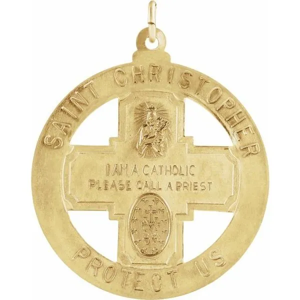 St. Christopher Four-Way Medal Image 2 Rasmussen Jewelers Spanish Fork, UT