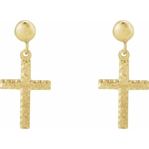 Cross Earrings Image 2 Jewelry Design Studio Jensen Beach, FL