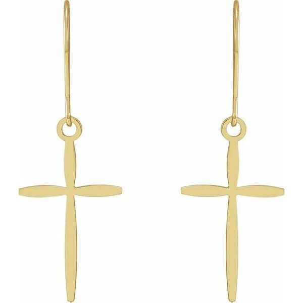 Cross Earrings Image 2 Hopman Jewelers Elkhart, IN