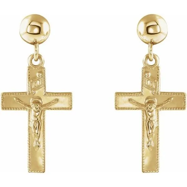 Crucifix Earrings Image 2 Bauble Patch Jewelers Comstock Park, MI