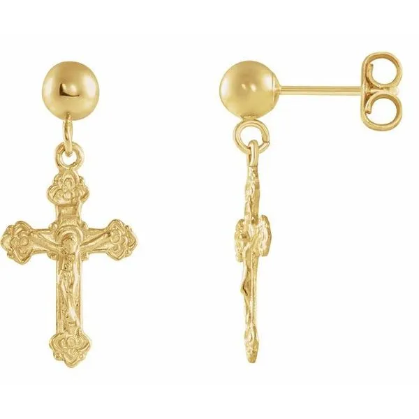Crucifix Earrings Arnold's Jewelry and Gifts Logansport, IN