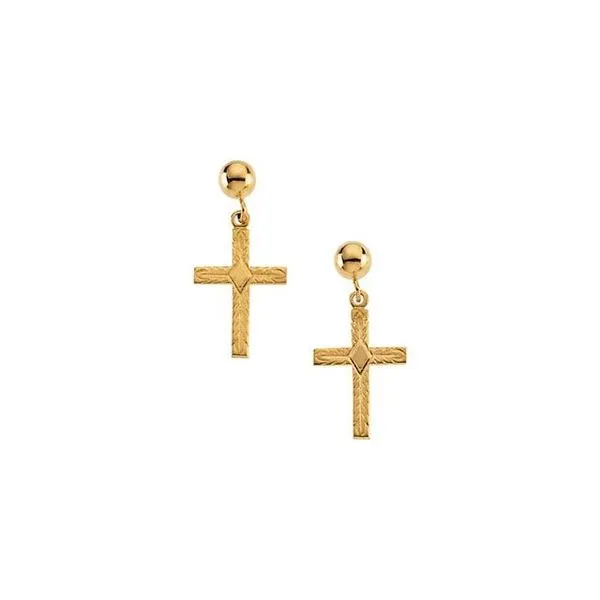 Cross Earrings James & Williams Jewelers Berwyn, IL