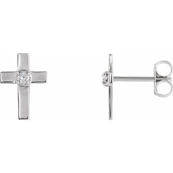 Accented Cross Earrings Hopman Jewelers Elkhart, IN