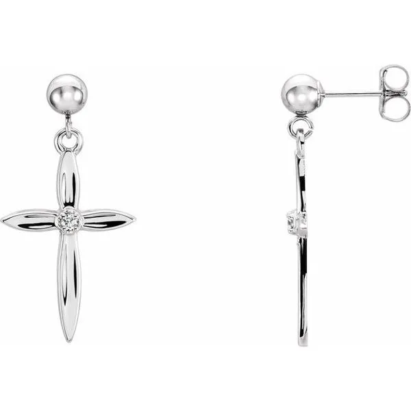 Cross & Ball Earrings Jewelry Design Studio Jensen Beach, FL