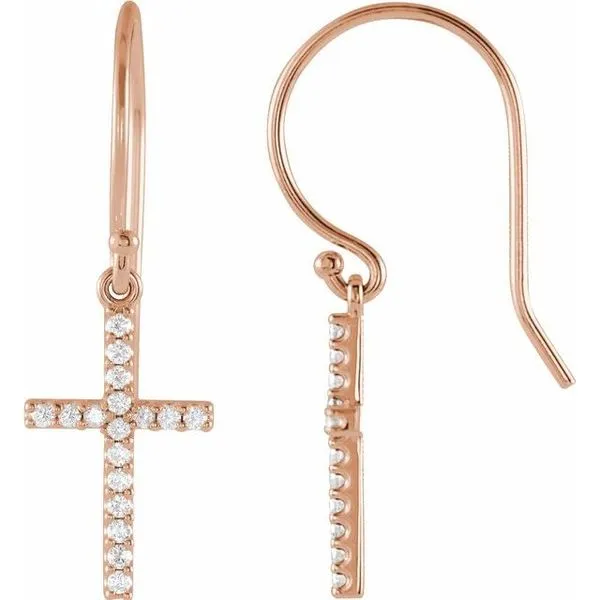 Petite Cross Earrings Hopman Jewelers Elkhart, IN