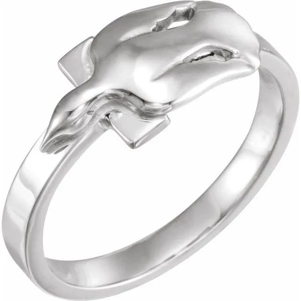 Dove & Cross Ring Image 5 James & Williams Jewelers Berwyn, IL