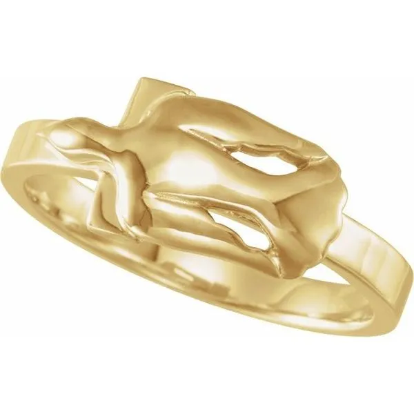 Dove & Cross Ring Image 2 James & Williams Jewelers Berwyn, IL