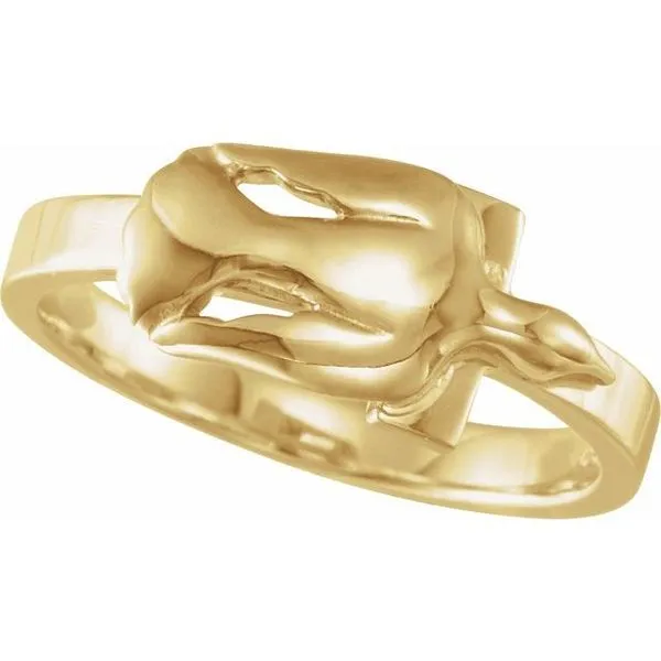 Dove & Cross Ring Image 4 James & Williams Jewelers Berwyn, IL