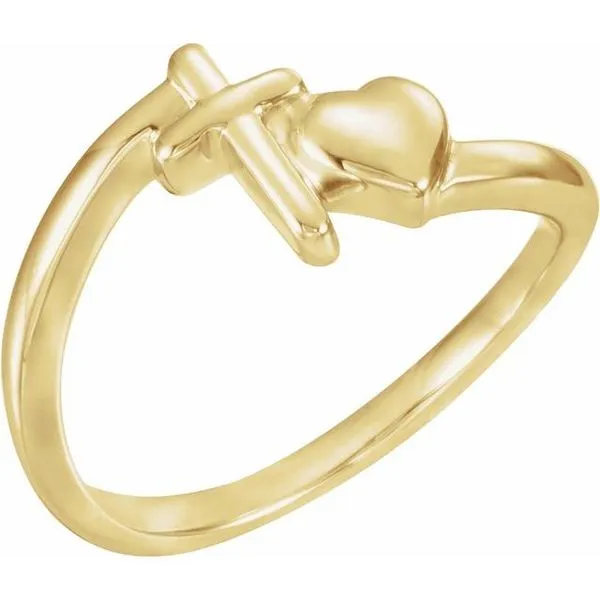 Cross & Heart Chastity Ring Linwood Custom Jewelers Linwood, NJ