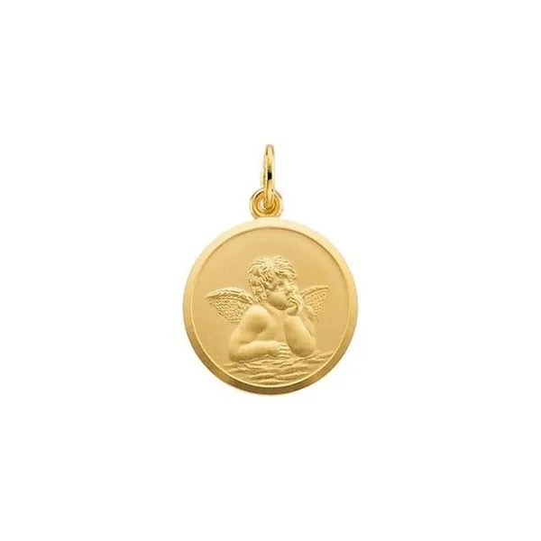 Cherub Medal Pendant Delfine's Jewelry Charleston, WV