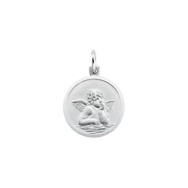 Cherub Medal Pendant Delfine's Jewelry Charleston, WV