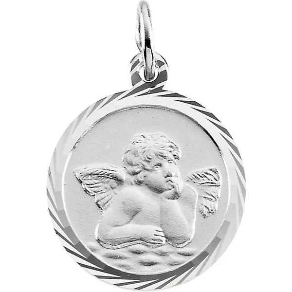 Cherub Medal Pendant Long Jewelers Chesapeake, VA