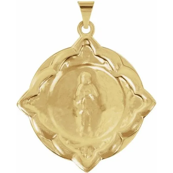Our Lady of Lourdes Medal Image 2 Long Jewelers Chesapeake, VA