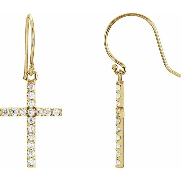 Cross Earrings James & Williams Jewelers Berwyn, IL