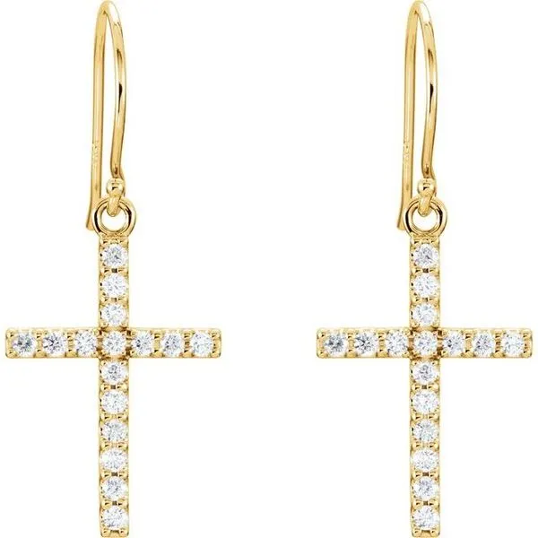 Cross Earrings Image 2 Rasmussen Jewelers Spanish Fork, UT