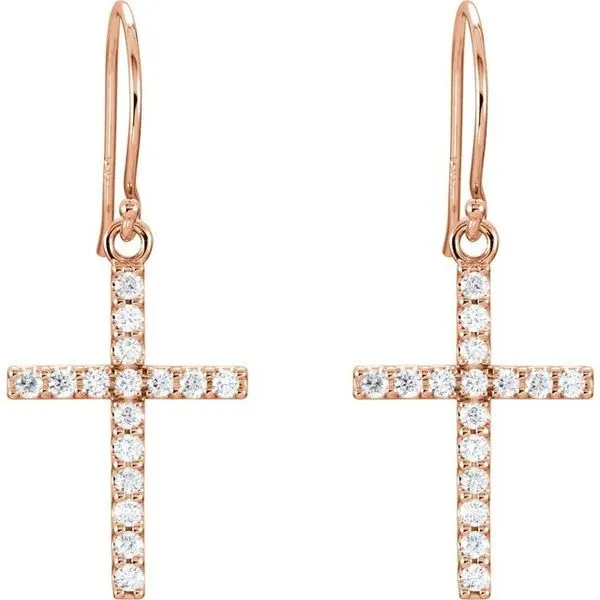 Cross Earrings Image 2 Hopman Jewelers Elkhart, IN