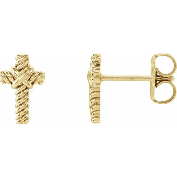 Rope Cross Earrings James & Williams Jewelers Berwyn, IL