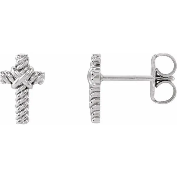 Rope Cross Earrings James & Williams Jewelers Berwyn, IL