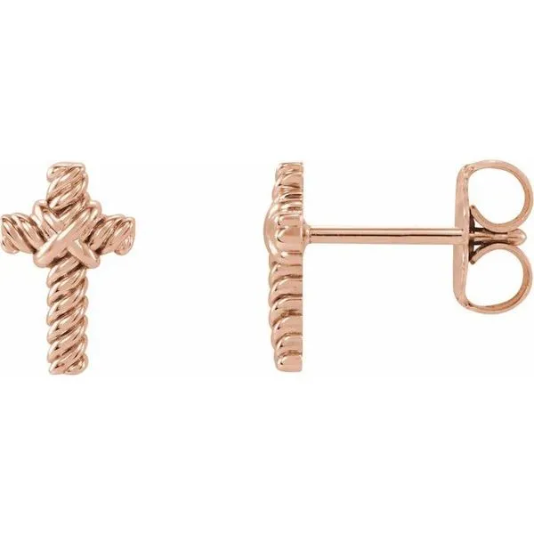 Rope Cross Earrings Hopman Jewelers Elkhart, IN