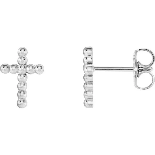Beaded Cross Earrings James & Williams Jewelers Berwyn, IL