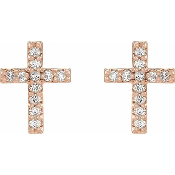 Cross Earrings Image 2 James & Williams Jewelers Berwyn, IL