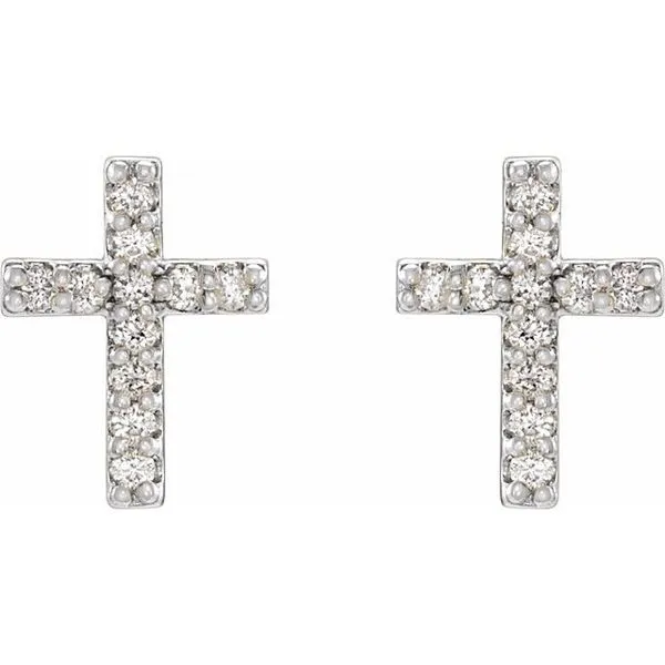 Cross Earrings Image 2 James & Williams Jewelers Berwyn, IL