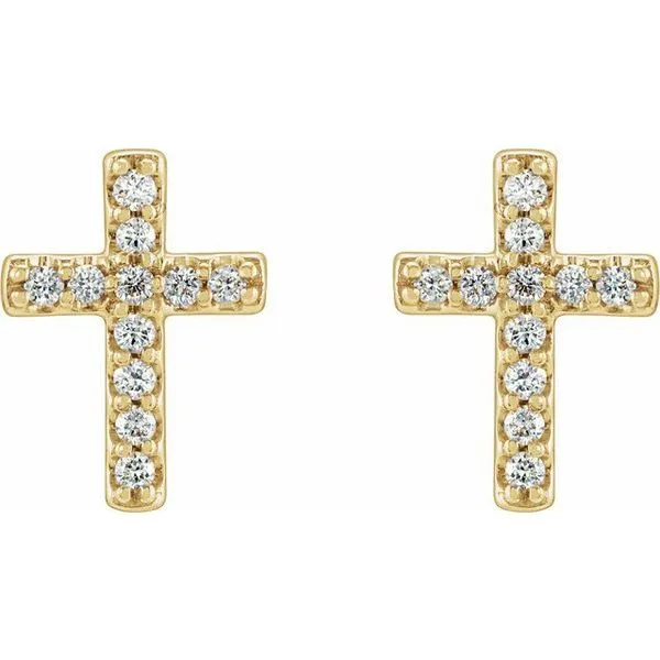 Cross Earrings Image 2 Hopman Jewelers Elkhart, IN