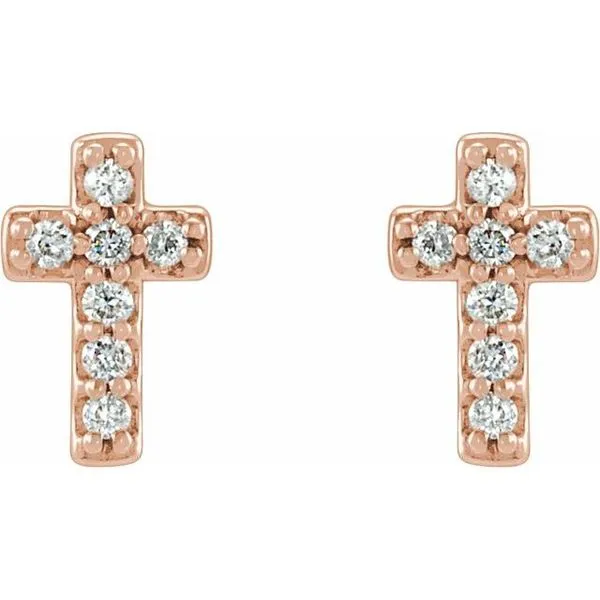 Cross Earrings Image 2 James & Williams Jewelers Berwyn, IL