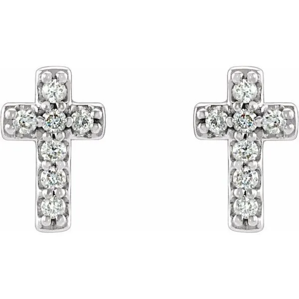 Cross Earrings Image 2 James & Williams Jewelers Berwyn, IL