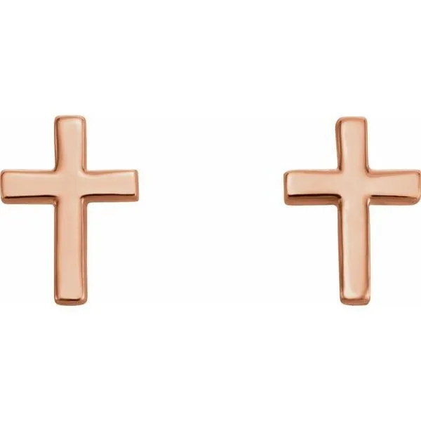 Cross Earrings Image 2 D'Errico Jewelry Scarsdale, NY