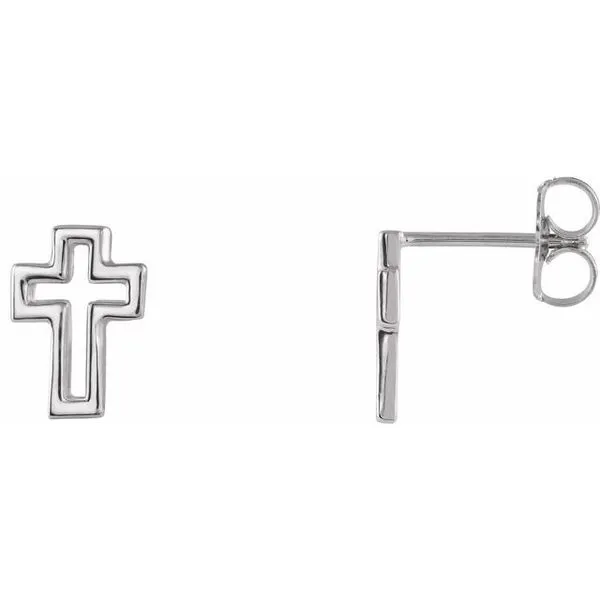 Open Cross Earrings Hopman Jewelers Elkhart, IN