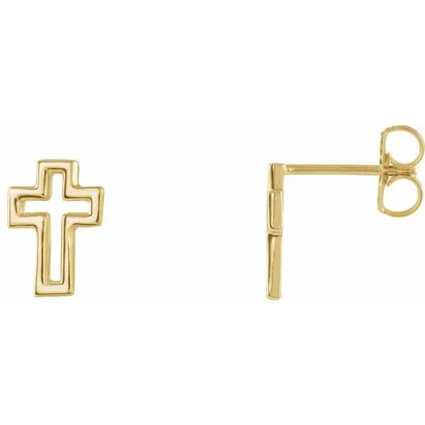 Open Cross Earrings Hopman Jewelers Elkhart, IN