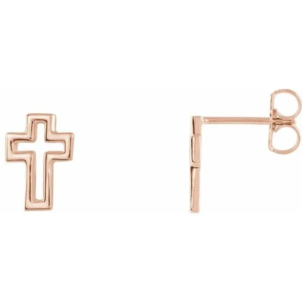 Open Cross Earrings Hopman Jewelers Elkhart, IN