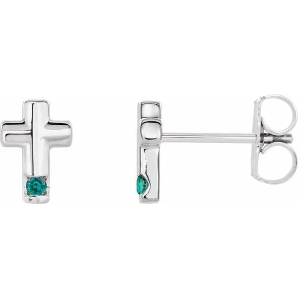 Accented Cross Earrings Hopman Jewelers Elkhart, IN