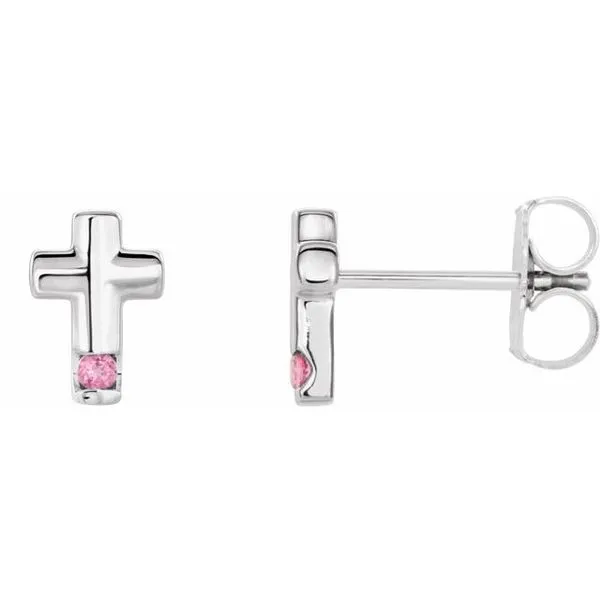 Accented Cross Earrings Long Jewelers Chesapeake, VA
