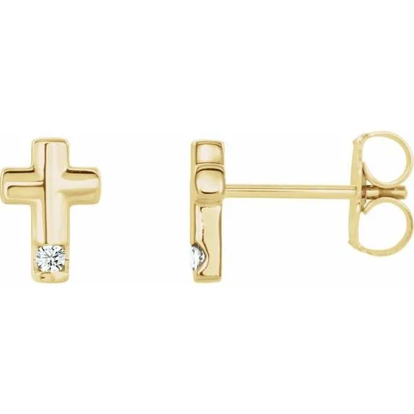 Accented Cross Earrings James & Williams Jewelers Berwyn, IL