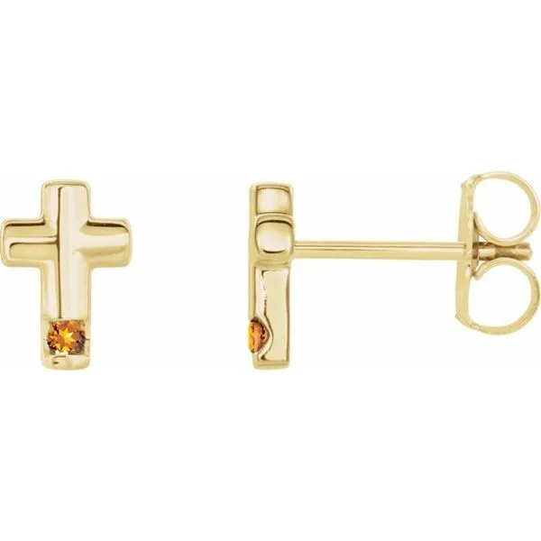 Accented Cross Earrings James & Williams Jewelers Berwyn, IL