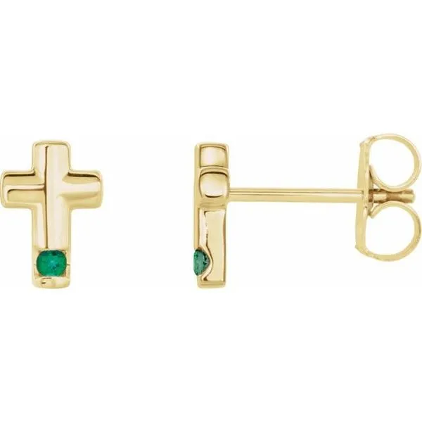 Accented Cross Earrings Hopman Jewelers Elkhart, IN
