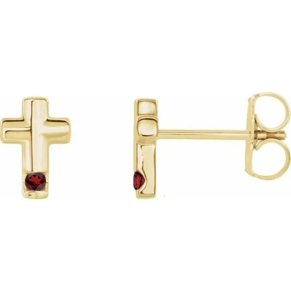 Accented Cross Earrings Delfine's Jewelry Charleston, WV