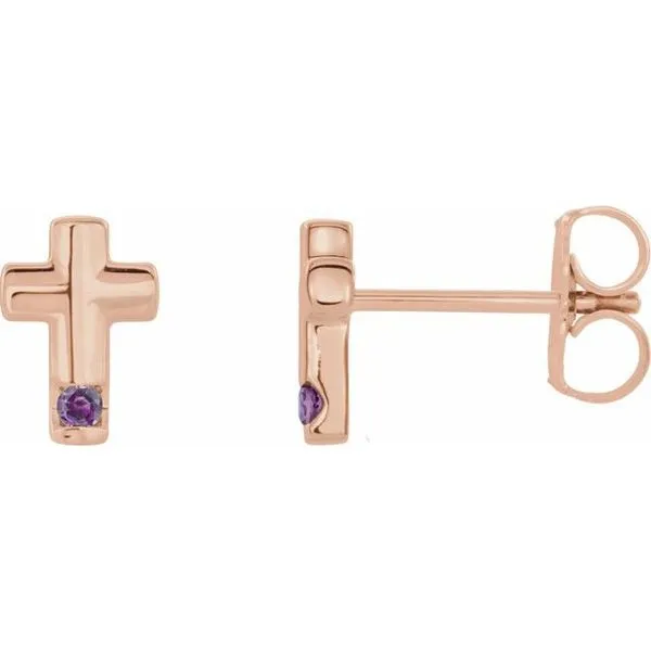 Accented Cross Earrings Delfine's Jewelry Charleston, WV