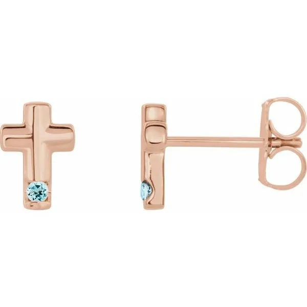 Accented Cross Earrings Hopman Jewelers Elkhart, IN