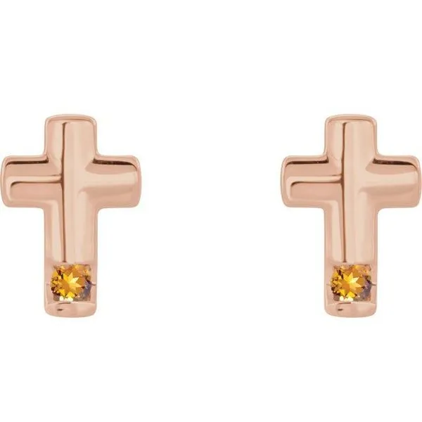 Accented Cross Earrings Image 2 Rasmussen Jewelers Spanish Fork, UT